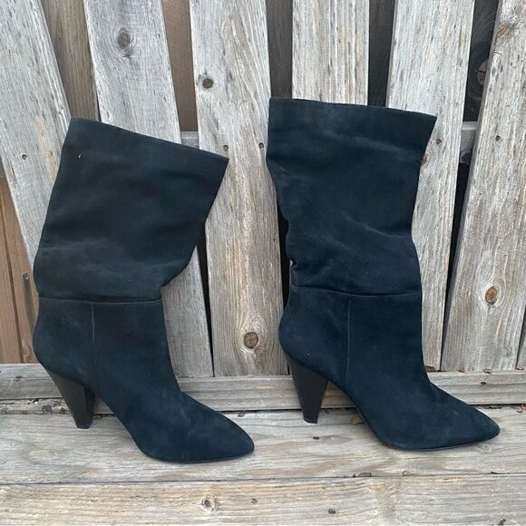 Something Navy Parker Suede Boot in black size 8.5 - Picture 10 of 12
